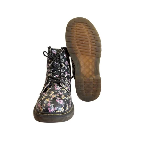 Dr. Martens Big Girls's 3 Brooklee Black Mini Tydee Boots Shoes