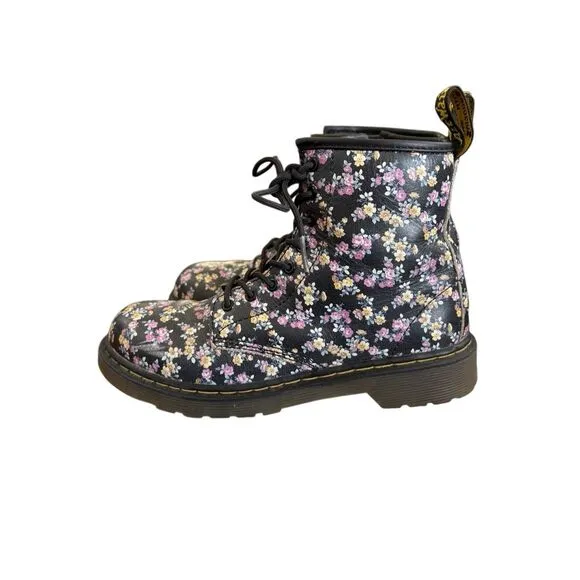 Dr. Martens Big Girls's 3 Brooklee Black Mini Tydee Boots Shoes