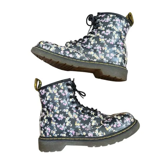 Dr. Martens Big Girls's 3 Brooklee Black Mini Tydee Boots Shoes