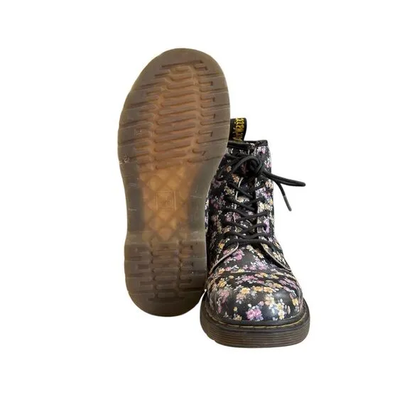 Dr. Martens Big Girls's 3 Brooklee Black Mini Tydee Boots Shoes