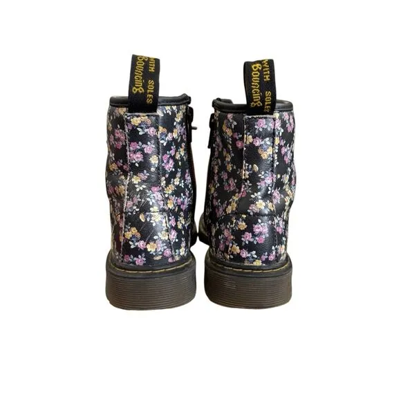 Dr. Martens Big Girls's 3 Brooklee Black Mini Tydee Boots Shoes