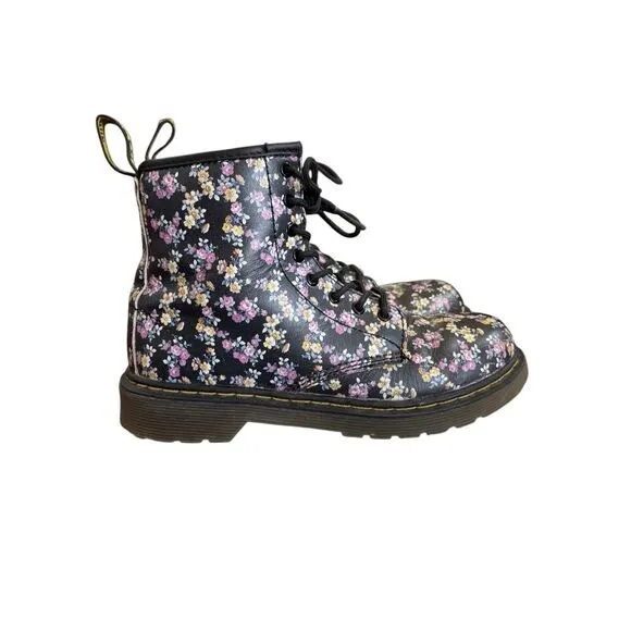 Dr. Martens Big Girls's 3 Brooklee Black Mini Tydee Boots Shoes