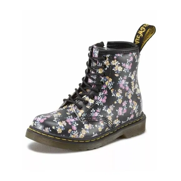 Dr. Martens Big Girls's 3 Brooklee Black Mini Tydee Boots Shoes