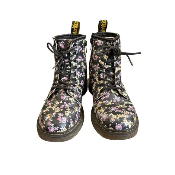 Dr. Martens Big Girls's 3 Brooklee Black Mini Tydee Boots Shoes