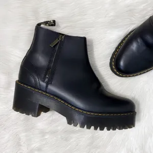 Dr. Martens Black Rometty II Vintage Smooth Leather Chelsea Boots Platform Boot