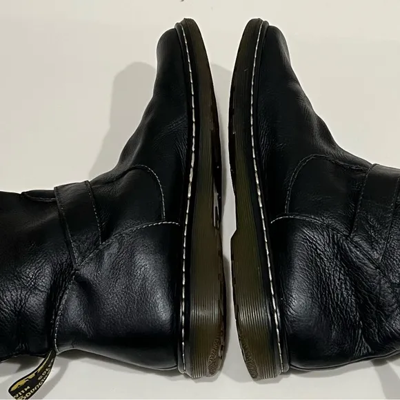 Dr. Martens Brielle Broadway ankle Boots,black, faux fur lining unisex 8L/7M