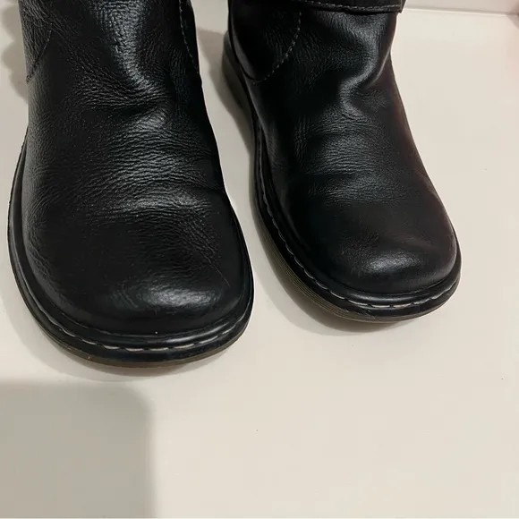 Dr. Martens Brielle Broadway ankle Boots,black, faux fur lining unisex 8L/7M
