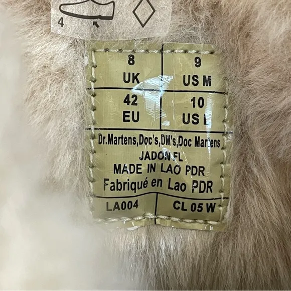 Dr. Martens Brown Faux Fur Jadon Platform Boots