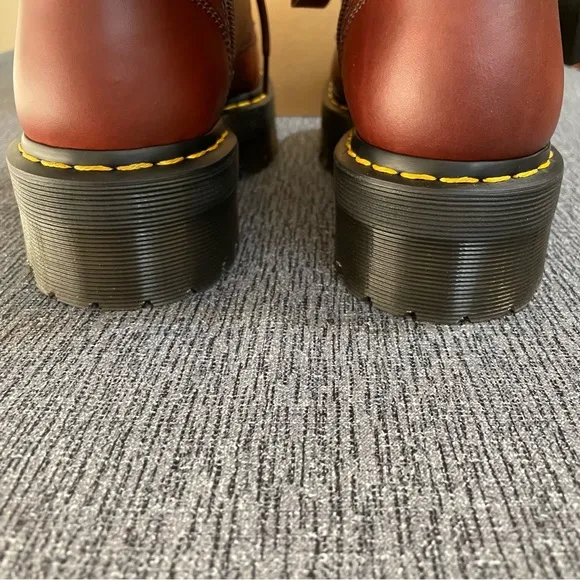 Dr. Martens Brown Faux Fur Jadon Platform Boots