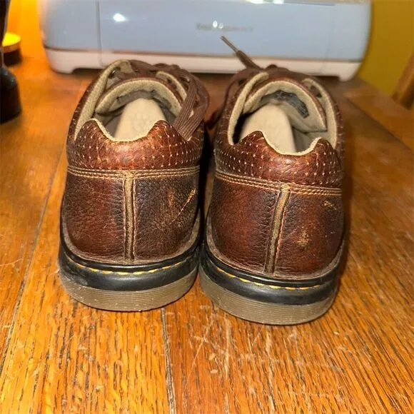 Dr. Martens Men's Brown Leather Oxford Loafers Size 12 Casual Shoes