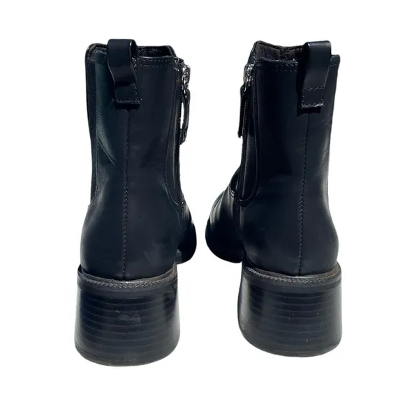 Dr Scholl’s Redux midi calf booties block heel boots black womens 7.5