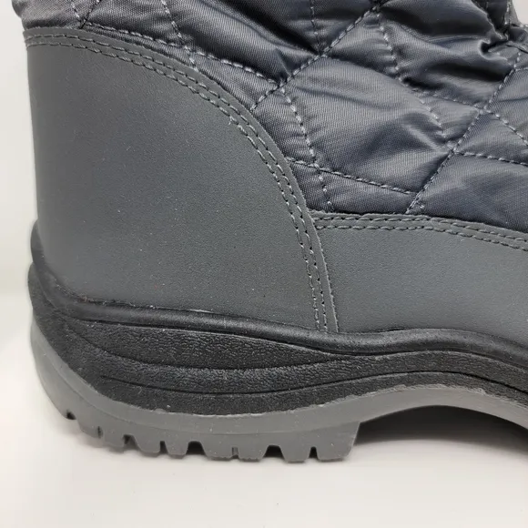 Dream Pairs Goose Womens Grey Faux Fur Winter Boots Size 10
