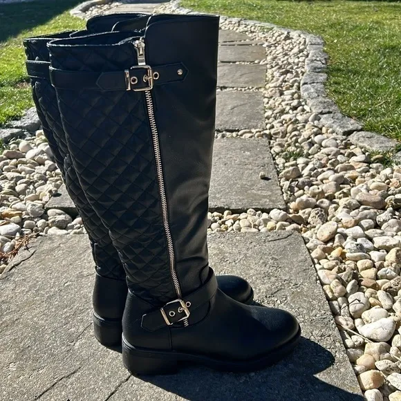 Dream Pairs knee-high zipper up boots