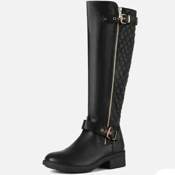 Dream Pairs knee-high zipper up boots