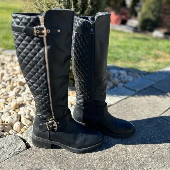 Dream Pairs knee-high zipper up boots