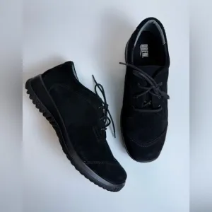 Drew Hope Black Suede Rugged Lace Therapeutic Lace Oxford Size 11 Firm Heel