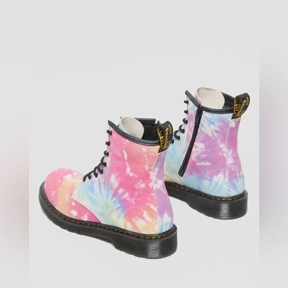Dr. Martens' 1460 Rainbow Tie-Dye Boots Woman’s Size 6