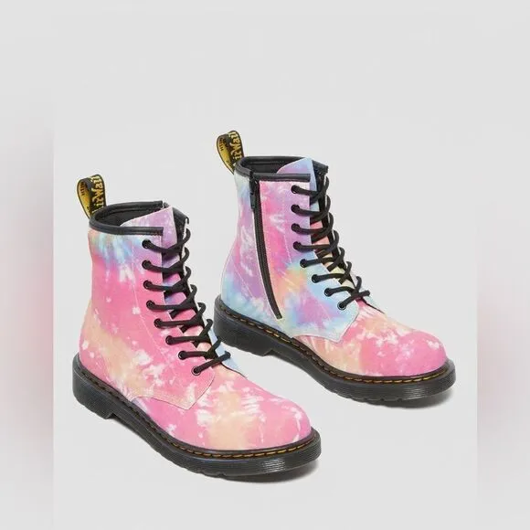Dr. Martens' 1460 Rainbow Tie-Dye Boots Woman’s Size 6