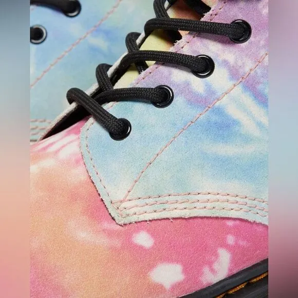 Dr. Martens' 1460 Rainbow Tie-Dye Boots Woman’s Size 6