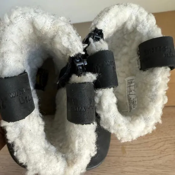 Dr.Martens Juney Faux Fur Lined Toddler Tall Suede Boots- SZ 7 C