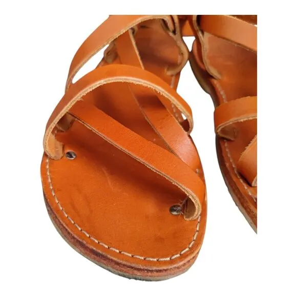 Duckfeet Unisex Sandals Bornholm Leather Tan sz 42 US (Women's 10.5/11 | Men 9)