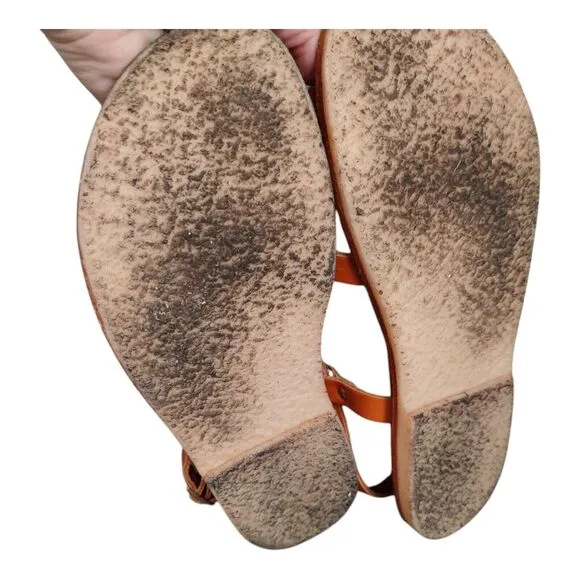 Duckfeet Unisex Sandals Bornholm Leather Tan sz 42 US (Women's 10.5/11 | Men 9)