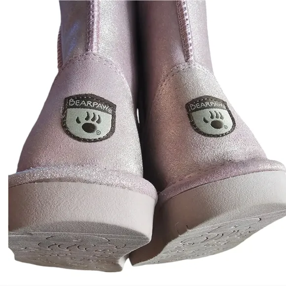 EC | NWOT | Bearpaw Emma | Youth Boot | Pink Glitter | Size: 5