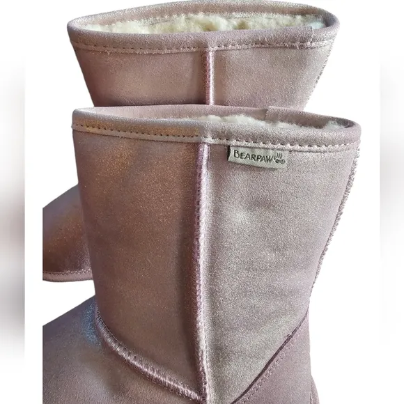 EC | NWOT | Bearpaw Emma | Youth Boot | Pink Glitter | Size: 5