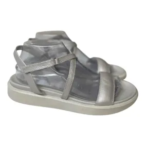 Ecco and Women’s Flowt LX Light Grey Leather Sandals