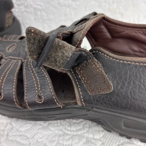 ECCO Men's Closed Toe Fisherman Sandal Brown Size 43