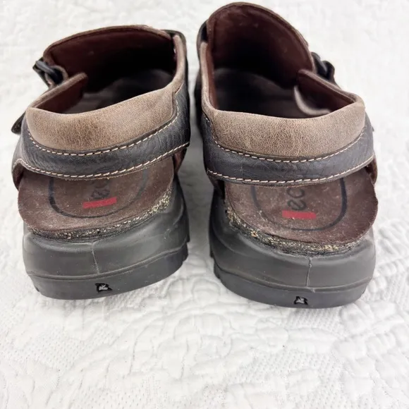 ECCO Men's Closed Toe Fisherman Sandal Brown Size 43