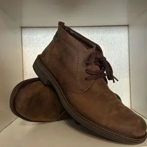 Ecco Mens Gore Tex Chukka Lace Up Leather Brown Waterproof Comfortable Boots