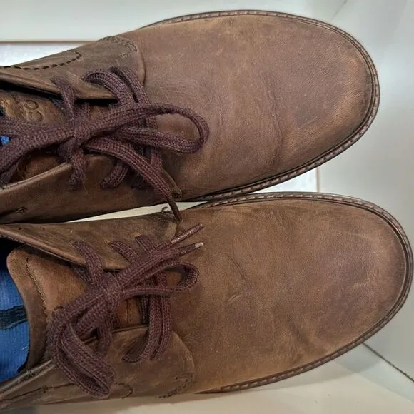 Ecco Mens Gore Tex Chukka Lace Up Leather Brown Waterproof Comfortable Boots