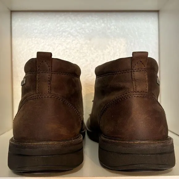 Ecco Mens Gore Tex Chukka Lace Up Leather Brown Waterproof Comfortable Boots