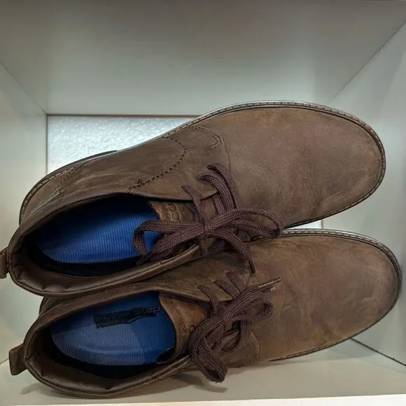 Ecco Mens Gore Tex Chukka Lace Up Leather Brown Waterproof Comfortable Boots