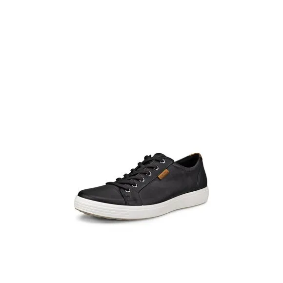 ECCO MEN'S SOFT 7 SNEAKER, BLACK, 12-12.5