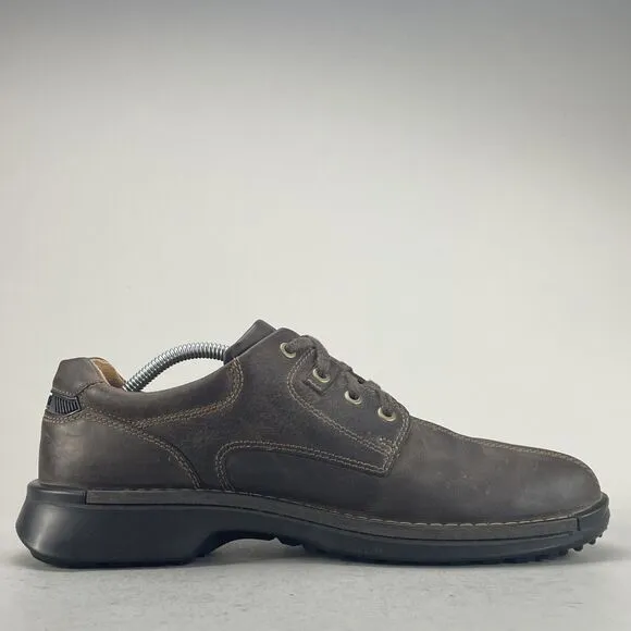 ECCO Seawalker Men's EU 43 US 9-9.5 Brown Leather Casual Walking Shoes Oxfords