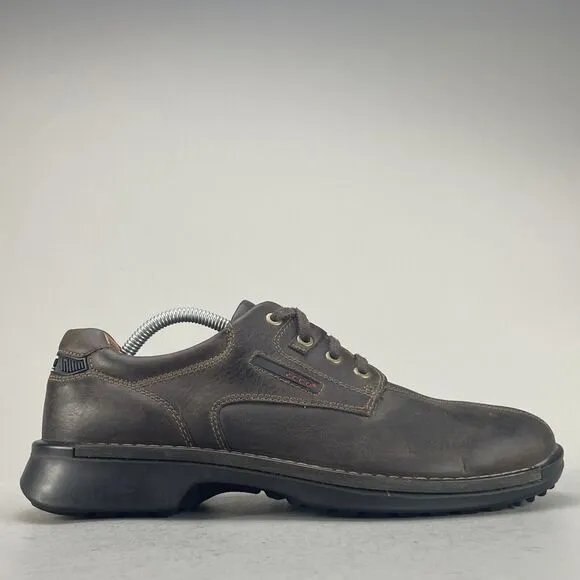ECCO Seawalker Men's EU 43 US 9-9.5 Brown Leather Casual Walking Shoes Oxfords