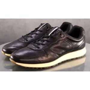 ECCO Sneak Trend Men's Trainers Casual Shoes Size EU 44 US 10-10.5 Leather Black
