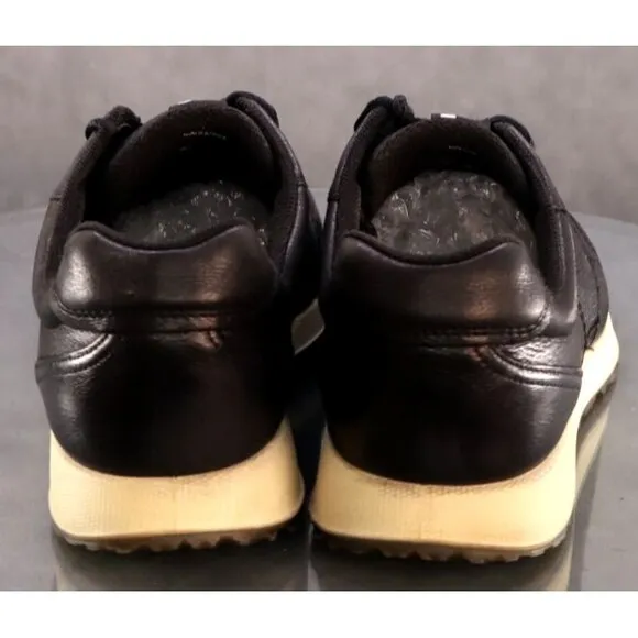 ECCO Sneak Trend Men's Trainers Casual Shoes Size EU 44 US 10-10.5 Leather Black