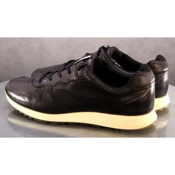 ECCO Sneak Trend Men's Trainers Casual Shoes Size EU 44 US 10-10.5 Leather Black