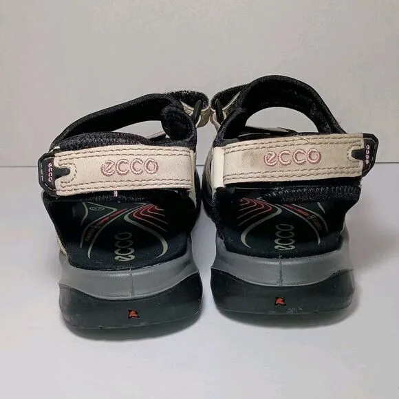 ECCO Women's Yucatan Sport Sandal Size 6 - 6.5 Atmosphere Ice Black Beach Creek