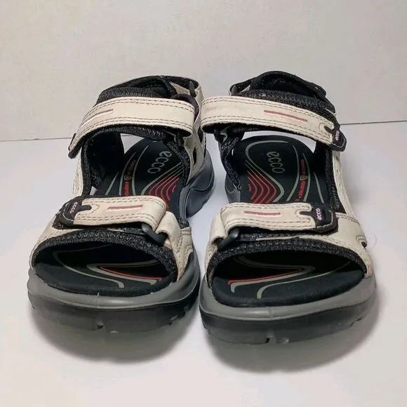 ECCO Women's Yucatan Sport Sandal Size 6 - 6.5 Atmosphere Ice Black Beach Creek