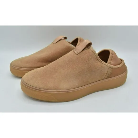 ECCO Womens EUR 38 US 7-7.5 Street Tray Toffee Slip On Lined Nubuck Casual Shoes