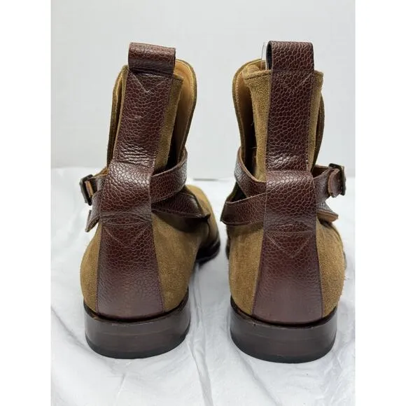 Eidos Napoli X Christian Kimber Brown Cigar Suede Chukka Boots Spain UK 9 US 10
