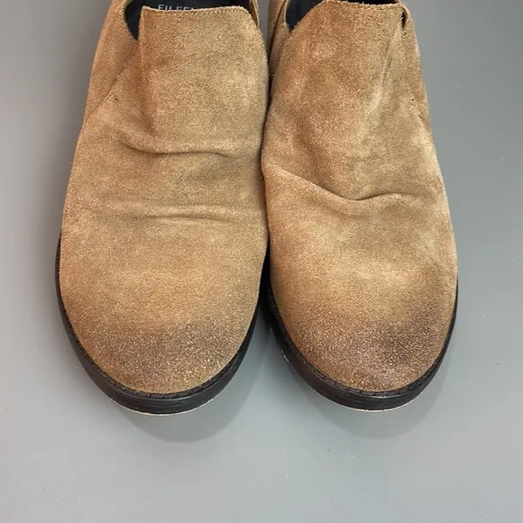 EILEEN FISHER ALE SS CHESTNUT SUEDE ANKLE BOOTS 9.5