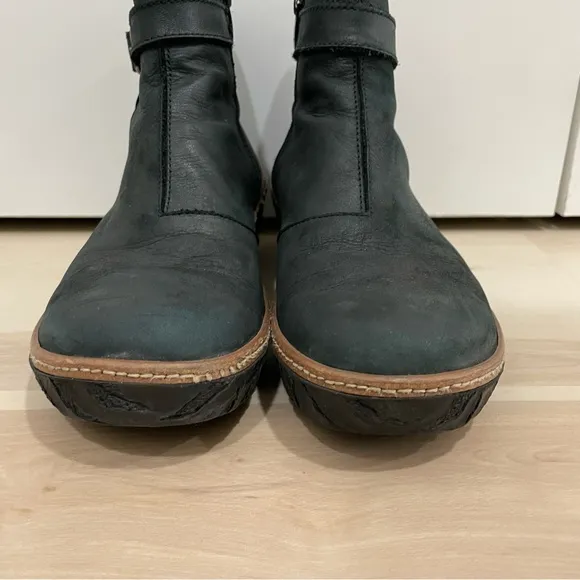 El Naturalista Women's 41 US 10  Myth Yggdrasil Dark Green Wedge Bootie 5133