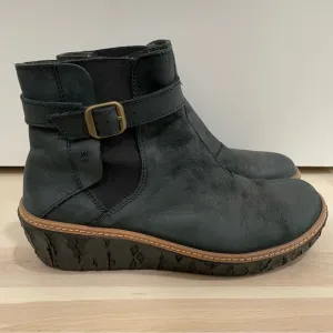 El Naturalista Women's 41 US 10  Myth Yggdrasil Dark Green Wedge Bootie 5133