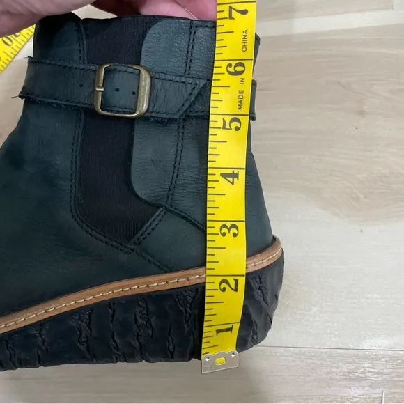 El Naturalista Women's 41 US 10  Myth Yggdrasil Dark Green Wedge Bootie 5133