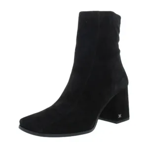Elegant Black Suede Ankle Boots
